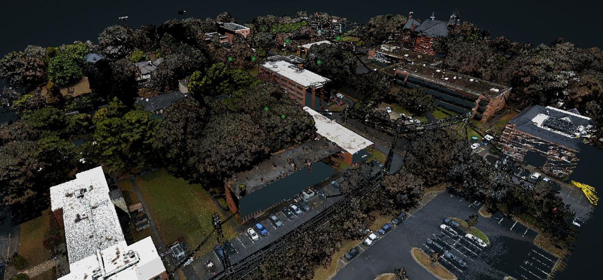 10 Building Atlanta College Campus LiDAR Scan 